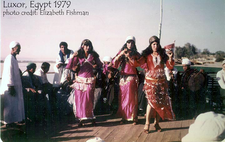 BellyDancers on Sailboat on the Nile 1979