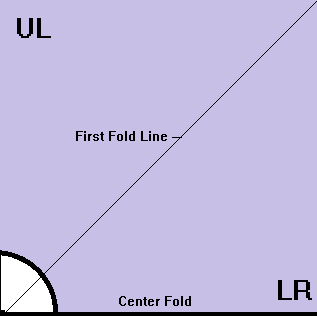 First fan-fold.