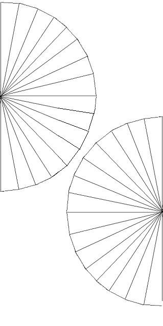 A whole circle from one piece of cloth.